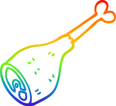 Bir insan tarafından çizilmiş iyi pişmiş et karikatürünün çizimi.