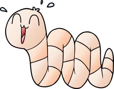 bir insan tarafından çizilmiş sinir solucanı.