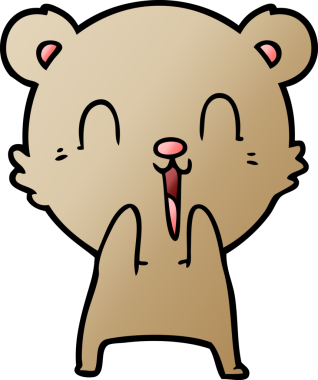 Bir insan tarafından çizilmiş bir çizgi film karakteri.