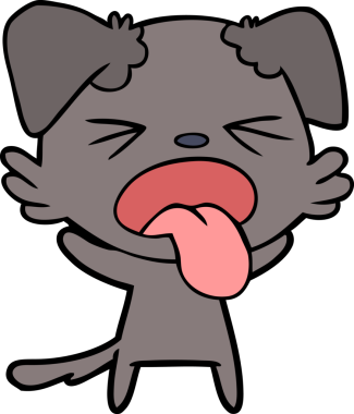 Bir insan tarafından çizilmiş iğrenç bir çizgi film.