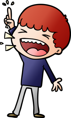 Bir insan tarafından çizilmiş gülen adam.