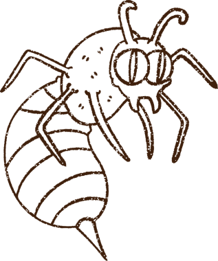 Bir insan tarafından çizilen eşekarısı kömürü