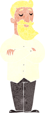 Bir insan tarafından çizilmiş bir hippi çizgi filmi.