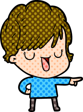 Bir insan tarafından çizilmiş bir karikatür kadın konuşuyor.