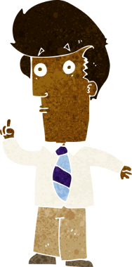 Bir insan tarafından çizilmiş soru işaretli çizgi film adamı.