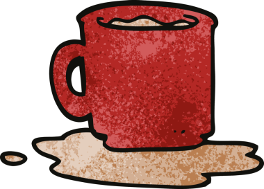 Bir insanın çizdiği çay fincanı karalaması.