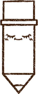 Bir insan tarafından çizilmiş kalem kömürü.