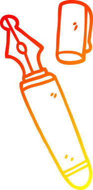 Bir insan tarafından çizilmiş olan çizgi film dolmakalemi.