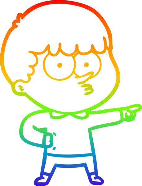 gökkuşağı gradyan çizimi bir insan tarafından çizilmiş bir çizgi film karakteri