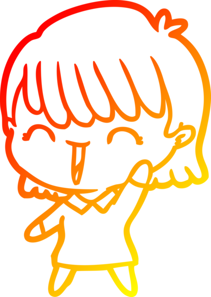 Bir insan tarafından çizilmiş bir karikatür kadın çizimi