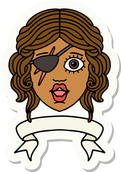 Bir insan tarafından çizilmiş afişi olan düzenbaz bir karakterin çıkartması.