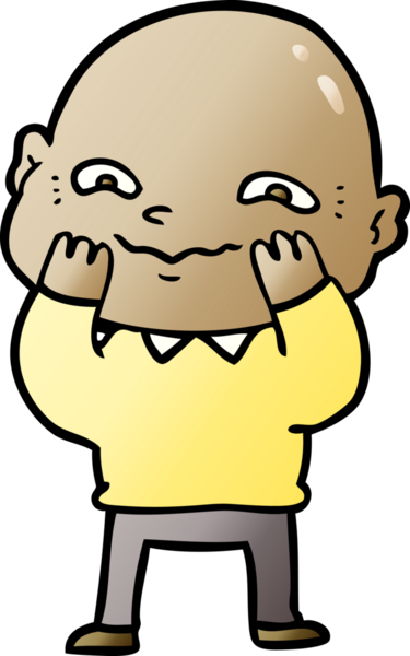 bir insan tarafından çizilmiş sinirli bir adam.