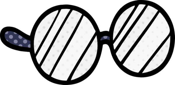 bir insan tarafından çizilmiş karikatür gözlüğü