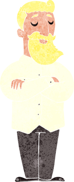 Bir insan tarafından çizilmiş bir hippi çizgi filmi.