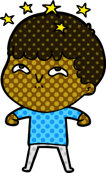 çizgi film bir insan tarafından çizilmiş hayret verici çocuk.