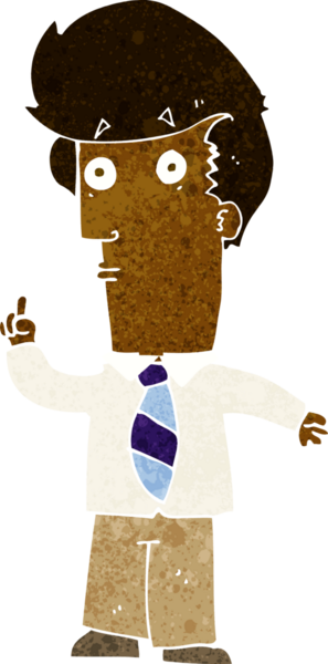 Bir insan tarafından çizilmiş soru işaretli çizgi film adamı.