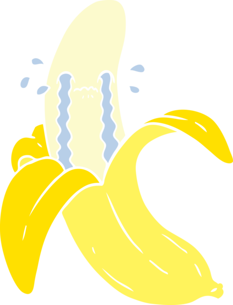 Bir insan tarafından çizilmiş yassı renkli karikatür.