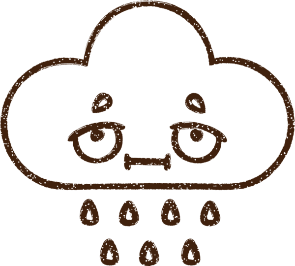 Bir insan tarafından çizilen Yağmur Bulutu Kömürü