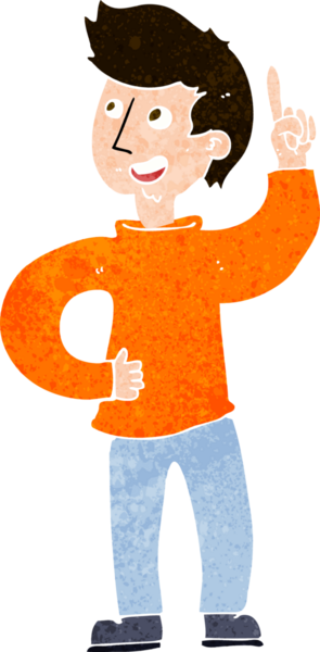 Bir insan tarafından çizilmiş bir fikri olan çizgi film adamı.