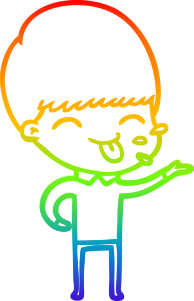 Gökkuşağı gradyan çizimi bir insan tarafından çizilmiş kaba bir adamın çizimi