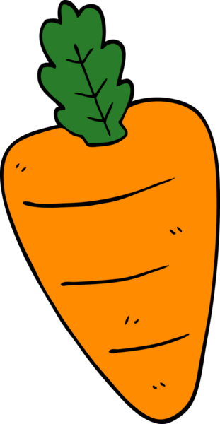 Bir insan tarafından çizilmiş karalama havucu.