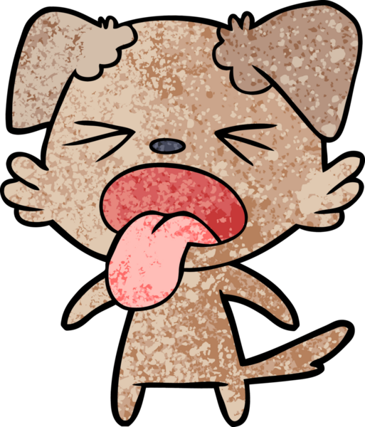 Bir insan tarafından çizilmiş iğrenç bir çizgi film.