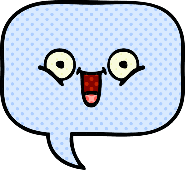 bir insan tarafından çizilmiş bir konuşma baloncuğunun çizgi roman tarzı