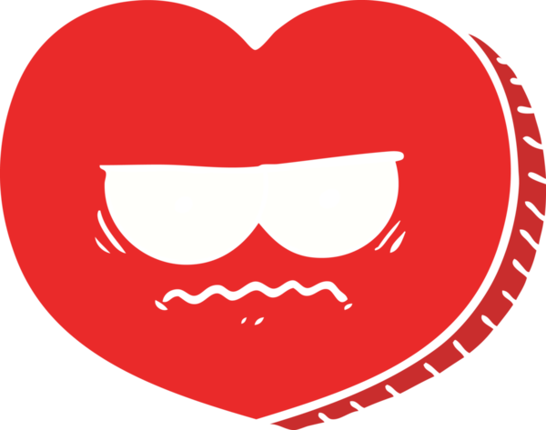 Bir insan tarafından çizilmiş düz renkli karikatür.