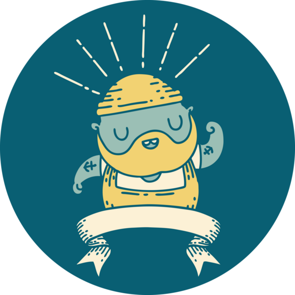 Dövme stili sakallı bir adamın bir insan tarafından çizilmiş pazısı.