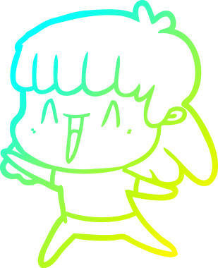 Bir insan tarafından çizilmiş bir karikatür kadın çizimi.