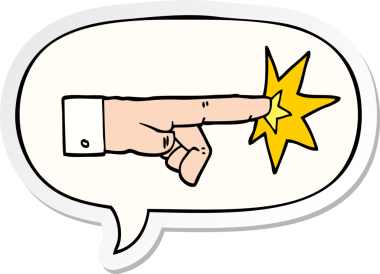 Bir insan tarafından çizilmiş konuşma kabarcığı etiketli bir çizgi film.