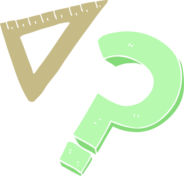 Bir insan tarafından çizilmiş kare çiziminin düz renk çizimi