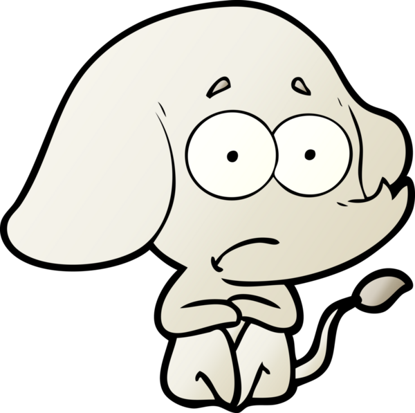 bir insan tarafından çizilmiş belirsiz bir fil.