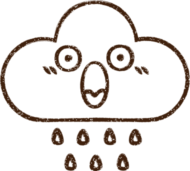 Bir insan tarafından çizilmiş Yağmur Bulutu Kömürü Çizimi