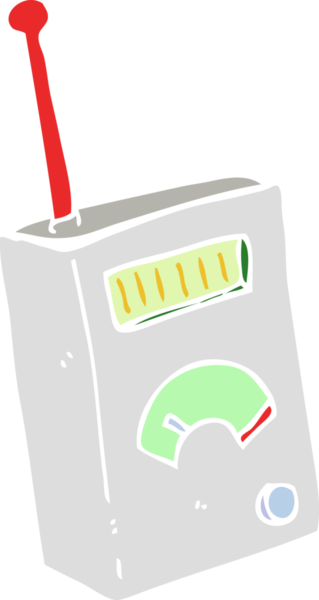 Bir insan tarafından çizilen bilimsel cihazın düz renk çizimi