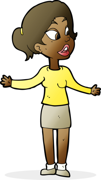 Bir insan tarafından çizilen bir şeyi açıklayan güzel bir kadın.