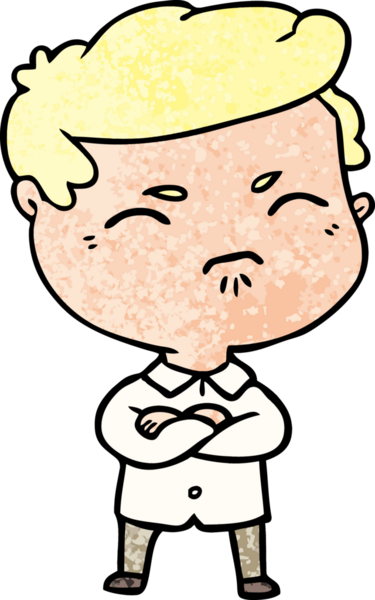 Bir insan tarafından çizilmiş rahatsız bir adam.