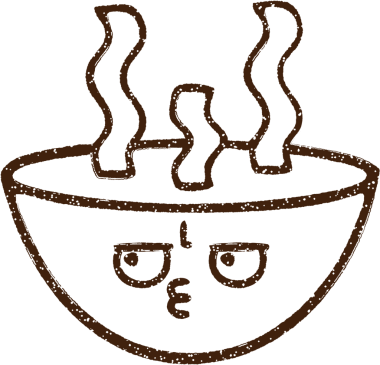 Sıcak Çorba Kömürü Bir insan tarafından çizilmiş