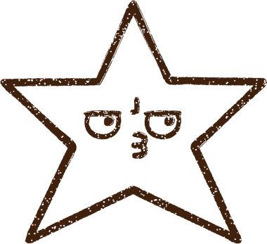 Bir insan tarafından çizilen Sinirli Yıldız Kömürü