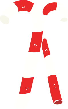 Bir insan tarafından çizilmiş şeker kamışlarının düz renk çizimi