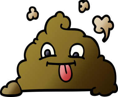 Bir insan tarafından çizilmiş karikatür kakası.