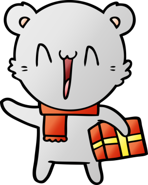 Bir insan tarafından çizilmiş ayı karikatürü çizicisi