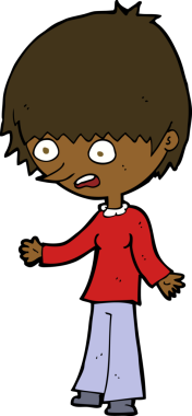 Çizgi film bir insan tarafından çizilmiş stresli bir kadın.