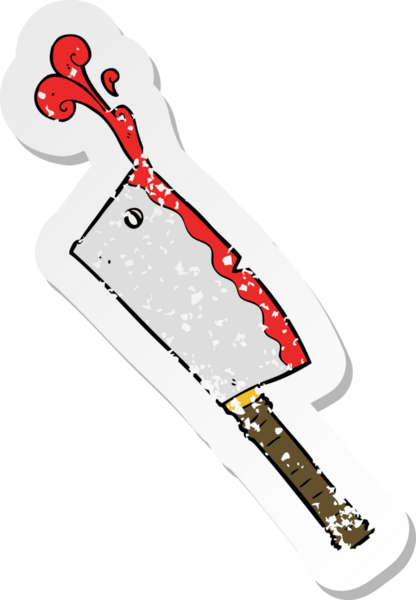 Bir insan tarafından çizilmiş bir et satırının gerilimli yapıştırması.