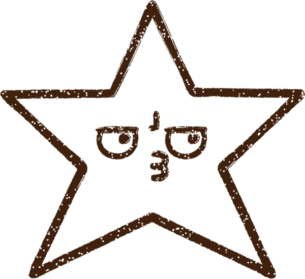 Bir insan tarafından çizilen Sinirli Yıldız Kömürü