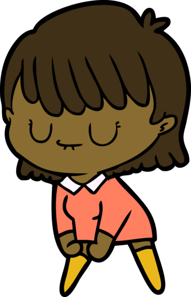 Bir insan tarafından çizilmiş karikatür kadın.