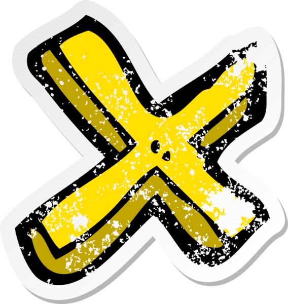 Bir insan tarafından çizilmiş bir karikatürün gerilimli yapıştırması.