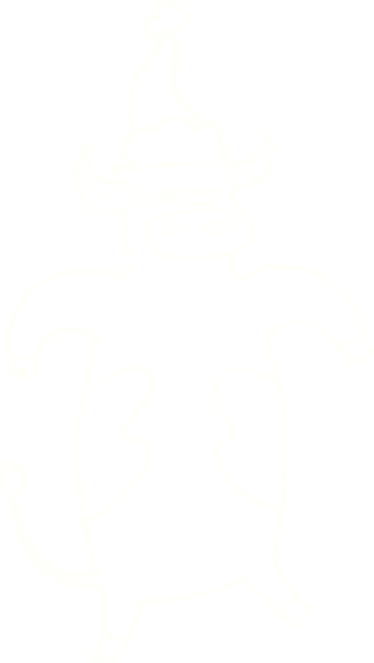 Bir insan tarafından çizilen Şenlikli İnek Tebeşiri