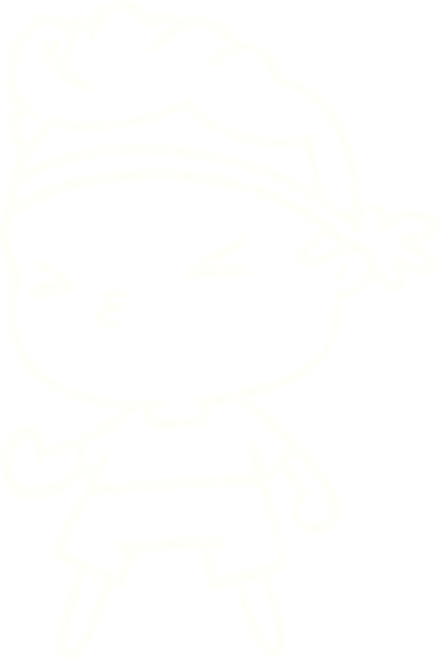 Bir insan tarafından çizilen Kickboxer Tebeşiri