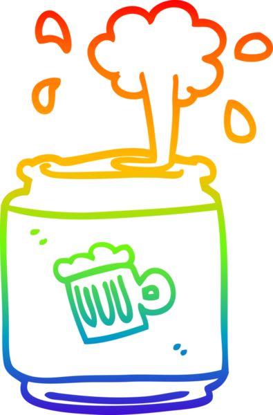 gökkuşağı gradyan çizgi çizimi bir insan tarafından çizilmiş daha büyük bir kutu